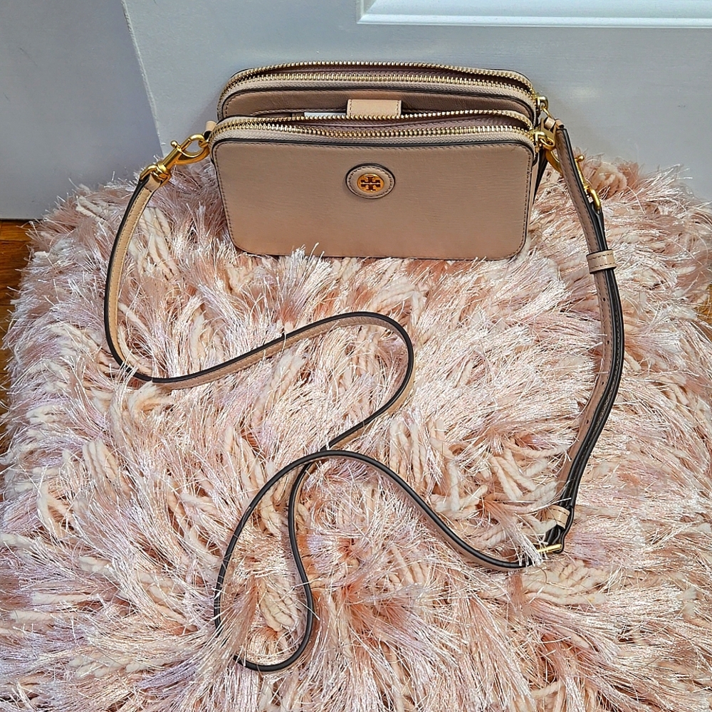 Authentic Tory Burch Double Zip Mini Bag